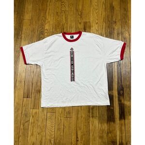 Ohio State Buckeyes Starter T-Shirt Mens 2XL‎ White Red Ringer Tee